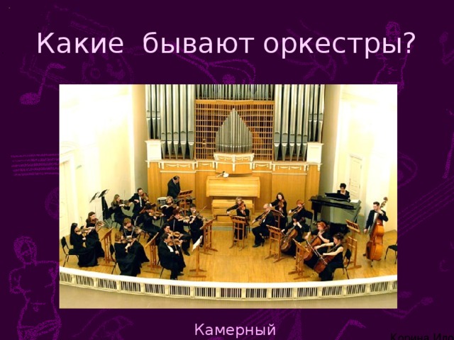 Камерный оркестр инструменты
