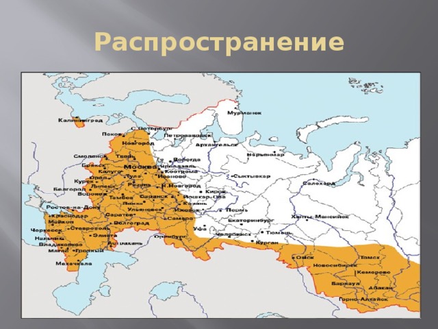 Распространение 