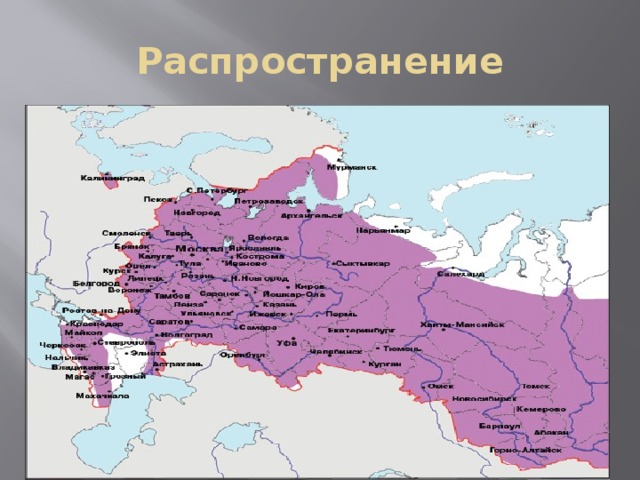 Распространение 