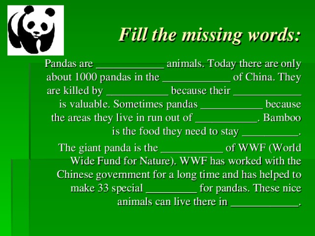Word panda