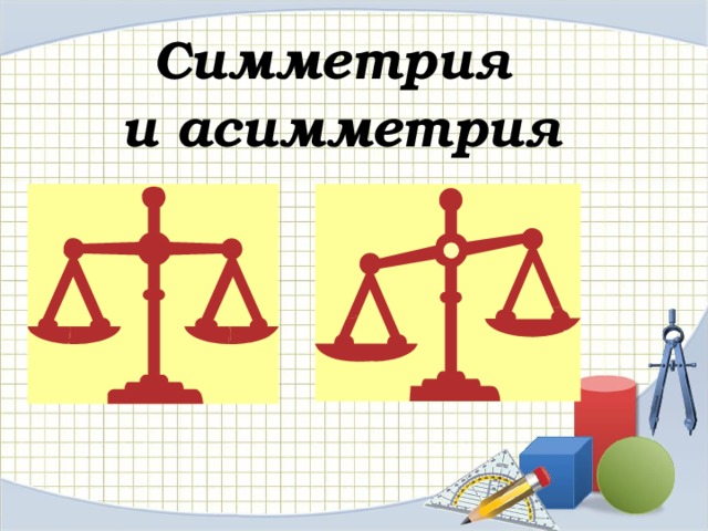 Симметрия у человека Тело человека построено по принципу двусторонней симметрии. 