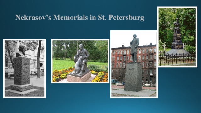 Nekrasov’s Memorials in St. Petersburg 