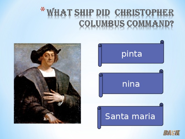  pinta nina Santa maria 