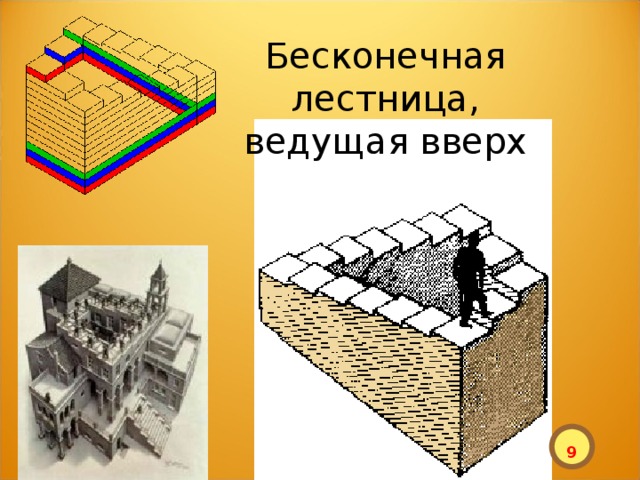 Бесконечная лестница рисунок