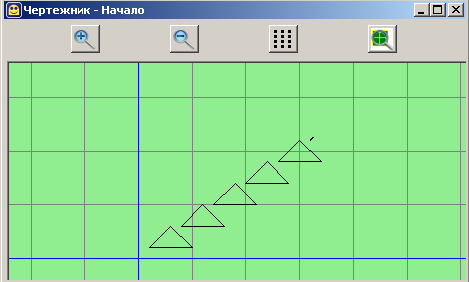 Построй 5. Кумир чертежник треугольники. Программа кумир треугольник. Как начертить треугольник в кумире. Кумир чертежник треугольник в треугольнике.