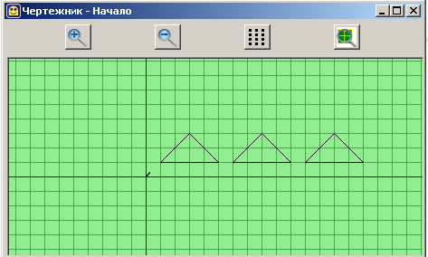 Как нарисовать прямоугольный треугольник в кумире