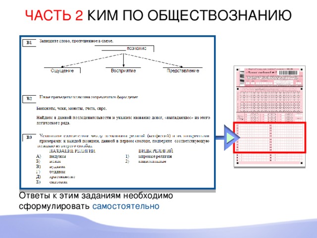 Образец заполнения бланка огэ по обществознанию