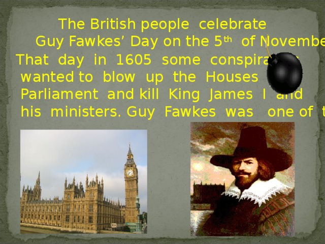 Guy fawkes night презентация на английском