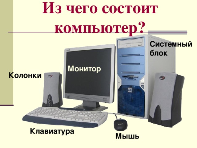 Из чего состоит компьютерная презентация