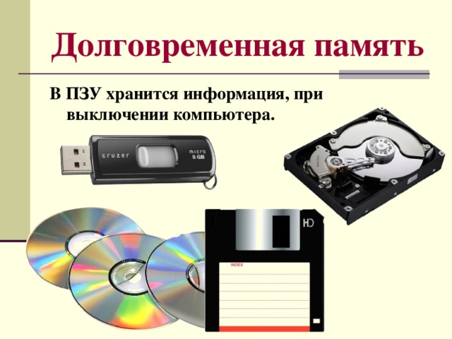 Внутренняя память это пзу hdd fdd