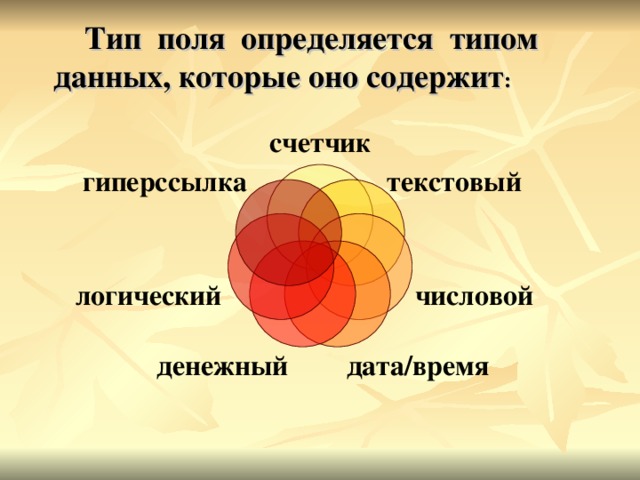 В качестве ключевого поля чаще всего используют содержащее тип данных счет счетчик процессор