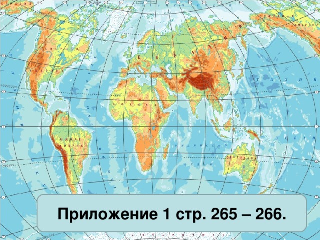 Приложение 1 стр. 265 – 266. 