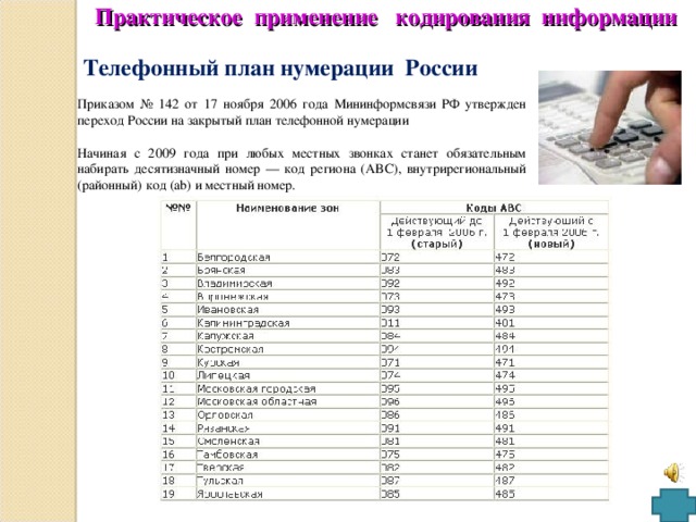 Российская система и плана нумерации