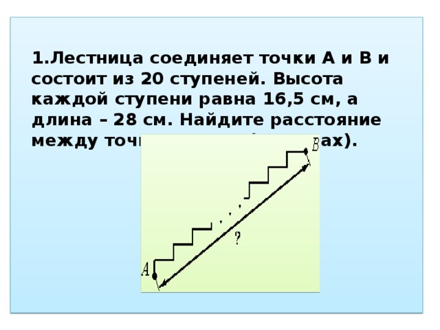 Лестница соединяет