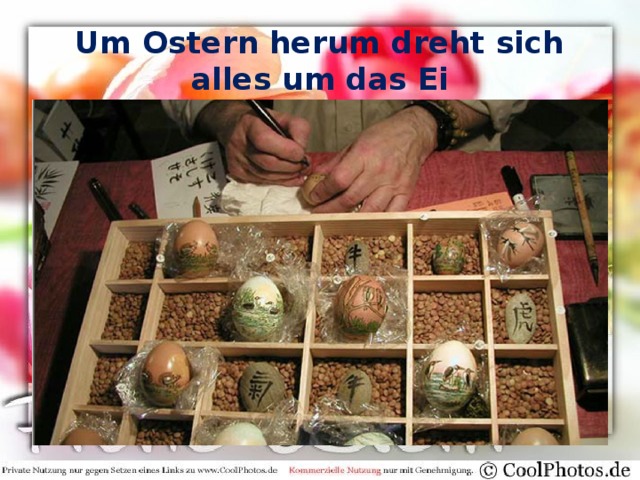 Um Ostern herum dreht sich alles um das Ei 