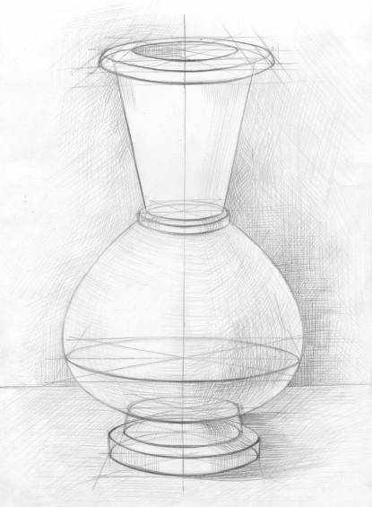 Лабораторная работа по ИЗО Рисунок гипсовой вазы