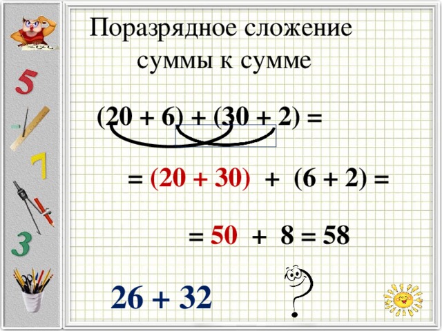 Вычитание числа из суммы 1 класс пнш презентация