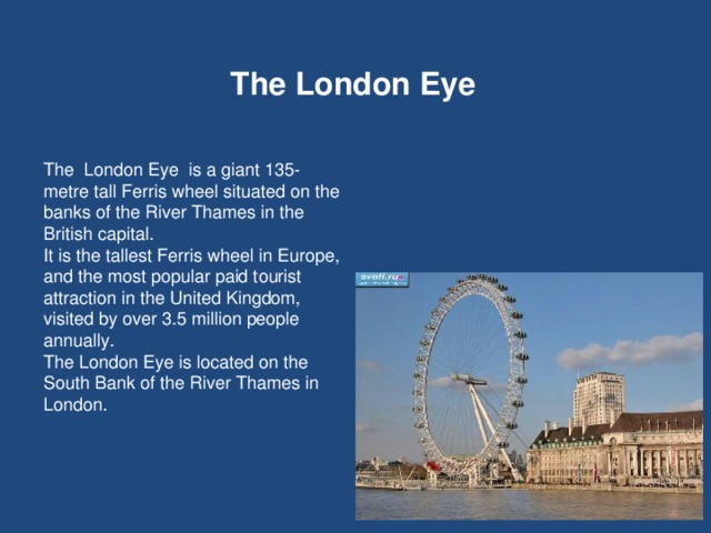 The london eye презентация