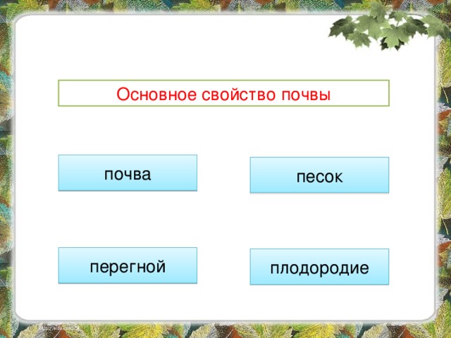 Основное свойство почвы почва песок перегной плодородие 