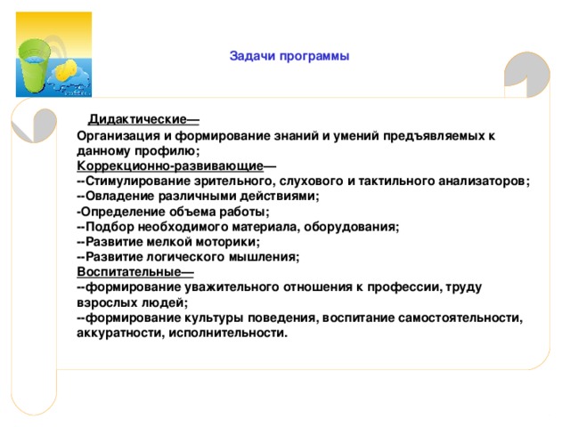 Коррекционно образовательные задачи логопедических авторских презентаций