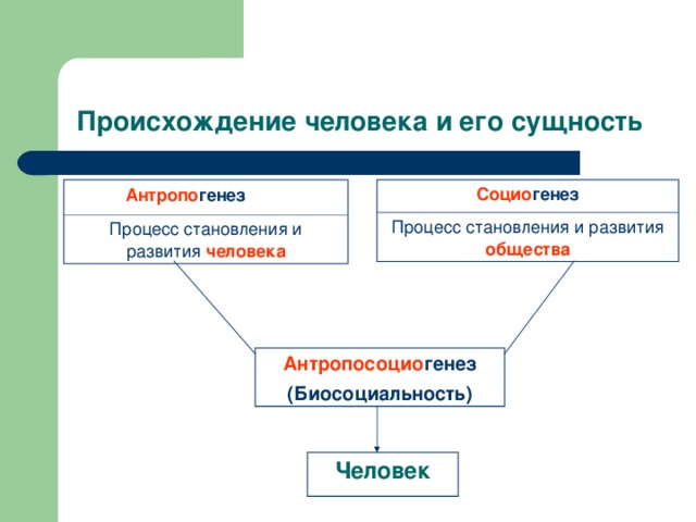 Процесс становление человека как социального существа