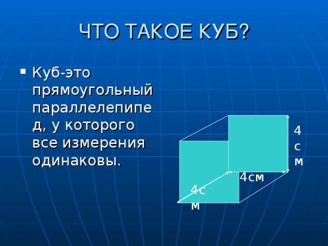 Что такое куб