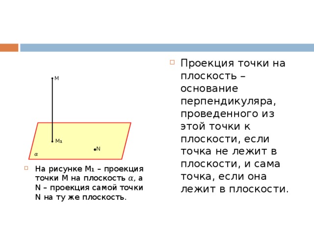 Точка d не лежит в плоскости. Проекция точки на плоскость. Проецирование точки на плоскость. Понятие проекции точки на плоскость. Что является проекцией точки на плоскость.