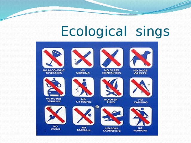  Ecological sings 