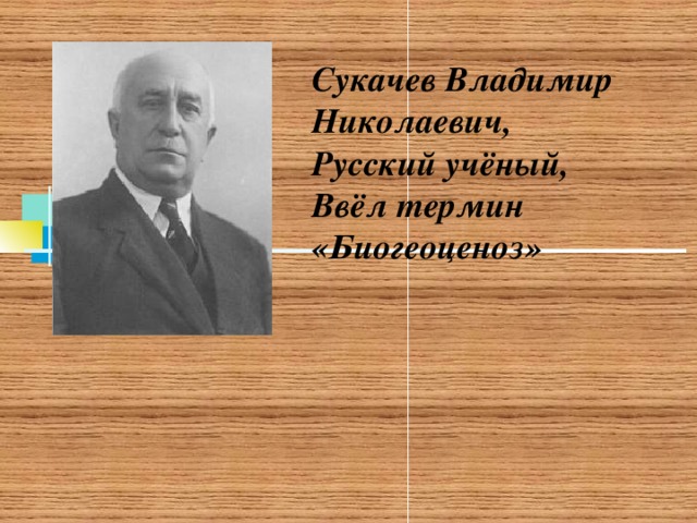 Сукачев Владимир Николаевич, Русский учёный, Ввёл термин «Биогеоценоз» 