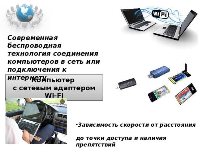 Беспроводная технология подключения компьютеров в сеть