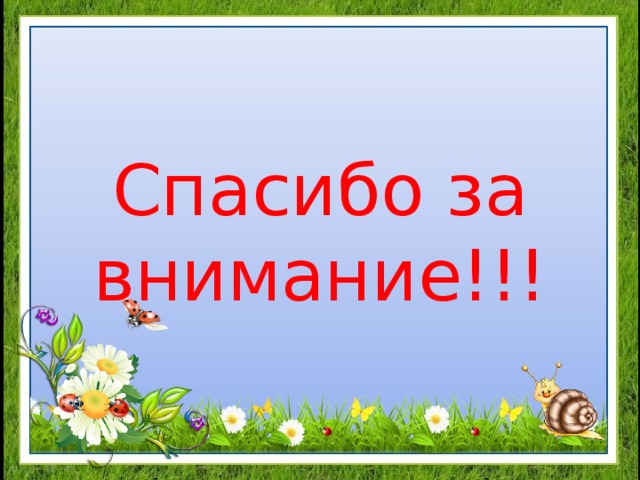 Спасибо за внимание!!! 