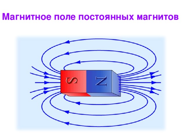 СИЛОВЫЕ ЛИНИИ Графически магнитное поле изображается с помощью магнитных силовых линий. Направлением магнитного поля в данной точки считают направление, в котором установится северный конец магнитной стрелки. 