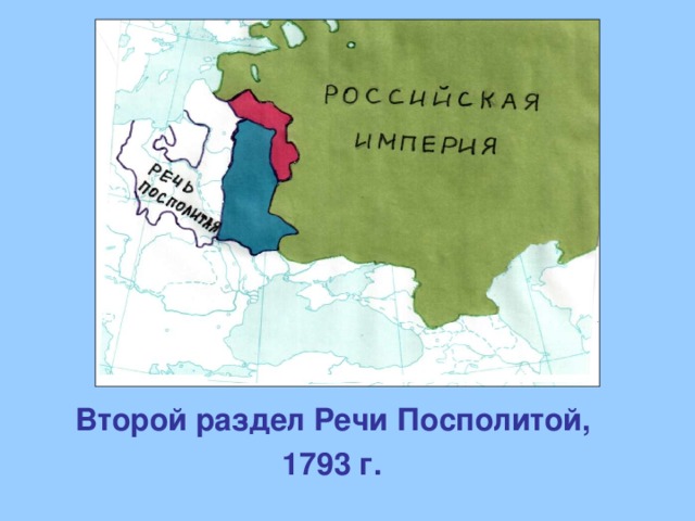 2 раздел речи посполитой карта