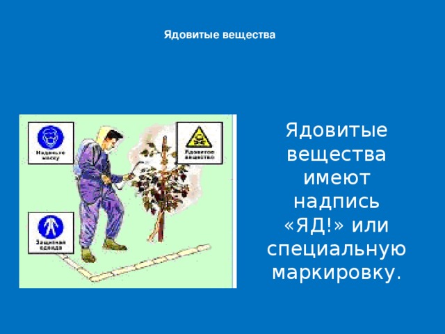 Работа с вредными и ядовитыми веществами презентация