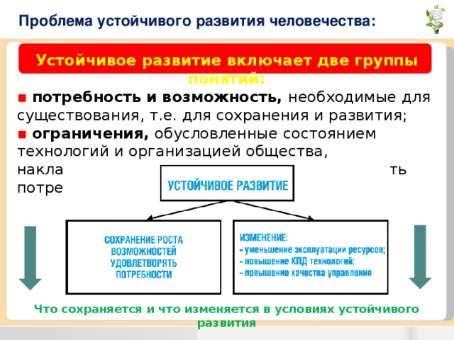 Проблема устойчивого развития человечества