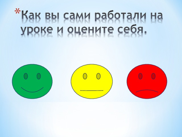 Что нового вы узнали сегодня на уроке? Какие темы повторили? Выполнять работу мне было трудно/легко… 