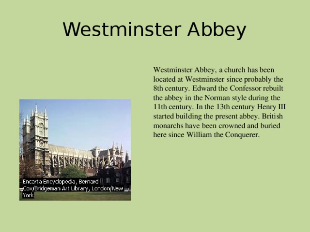 Westminster abbey презентация на английском