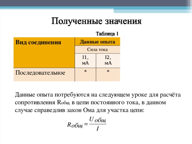 Презентация соединение резисторов