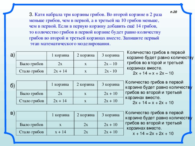 В корзине было 4