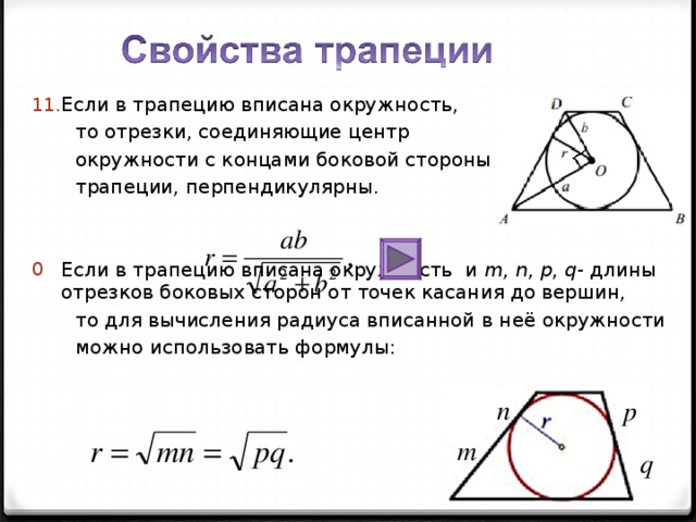 Вписанная и описанная окружность презентация савченко