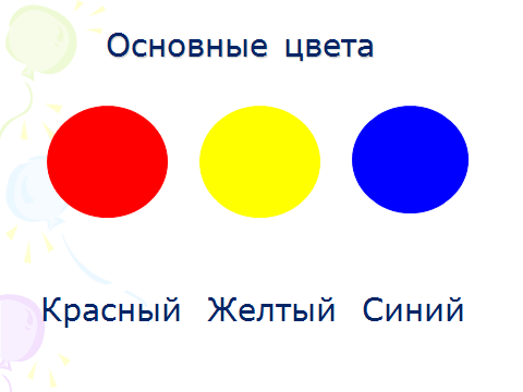 Картинка красный синий желтый