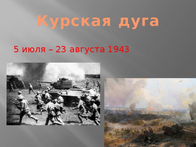 Курская дуга 5 июля – 23 августа 1943 