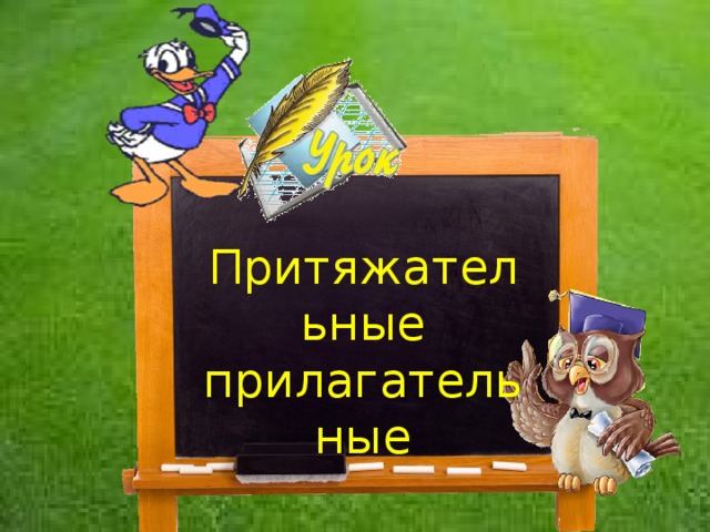 Урок «Притяжательные прилагательные» Притяжательные прилагательные 