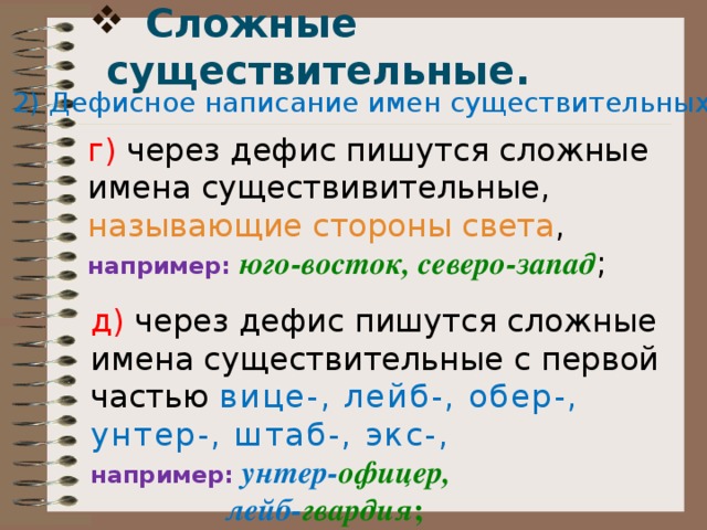 Правописание существительных презентация