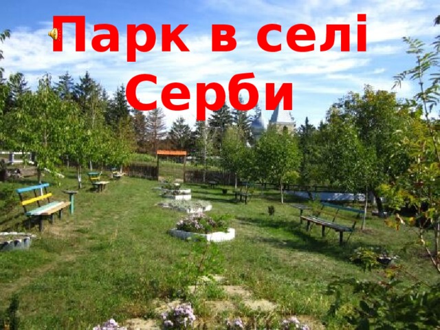 Парк в селі Серби 