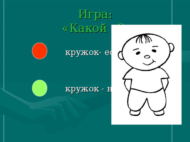 Игра:  «Какой я?»   