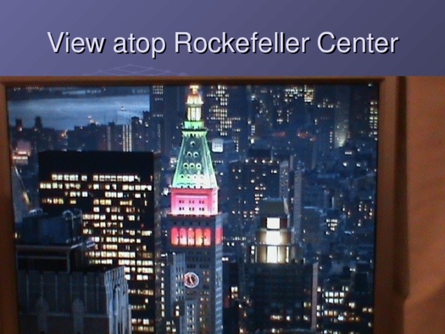 View atop Rockefeller Center  