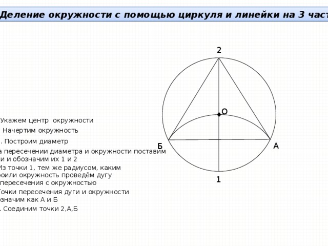 На окружности с диаметром 34