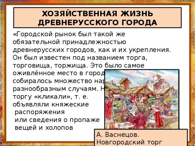 История города древней руси презентация