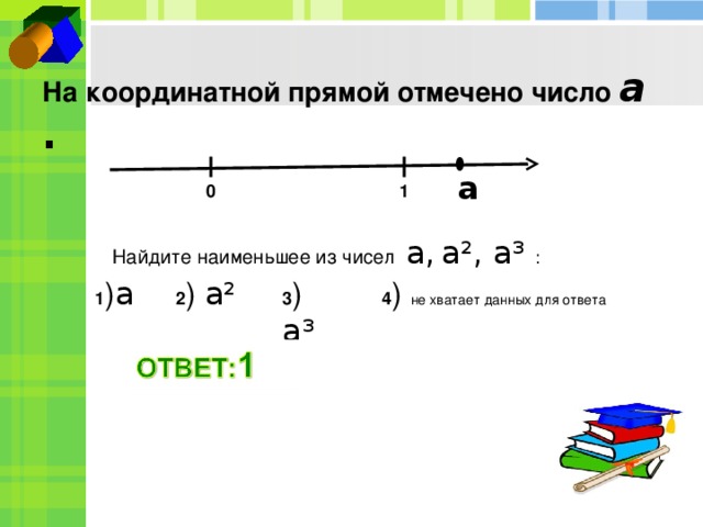 Отметьте цифрой 1